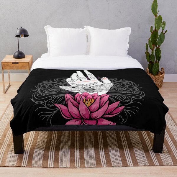 Item preview, Hand of the witch, wiccan symbols, moth and lotus designed and sold by WiccaStore.