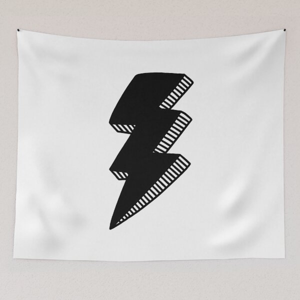 Item preview, Black Lightning Bolt designed and sold by jamiemaher15.