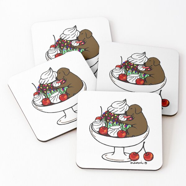 Item preview, Chocolate Labrador Ice Cream Sundae designed and sold by HappyLabradors.