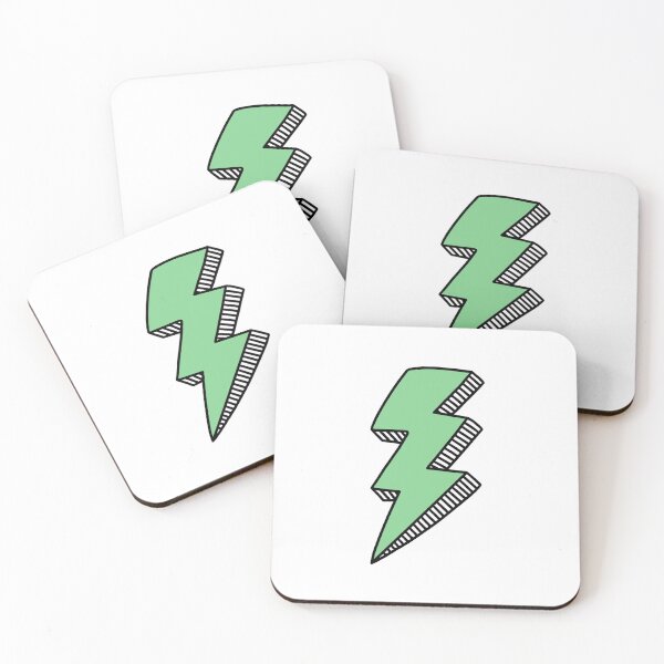 Item preview, Green Lightning Bolt designed and sold by jamiemaher15.