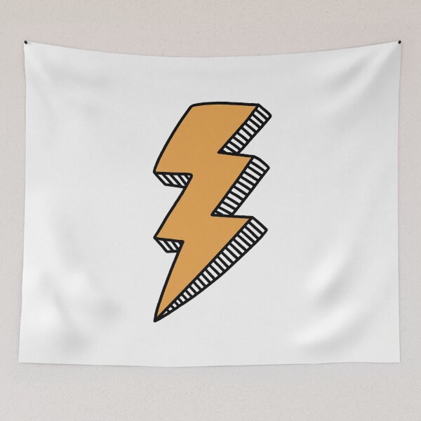 Item preview, Orange Lightning Bolt designed and sold by jamiemaher15.