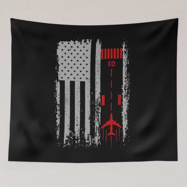 Item preview, Vintage Patriotic Airplane Aviation Pilot American Flag designed and sold by graphicmeyou.