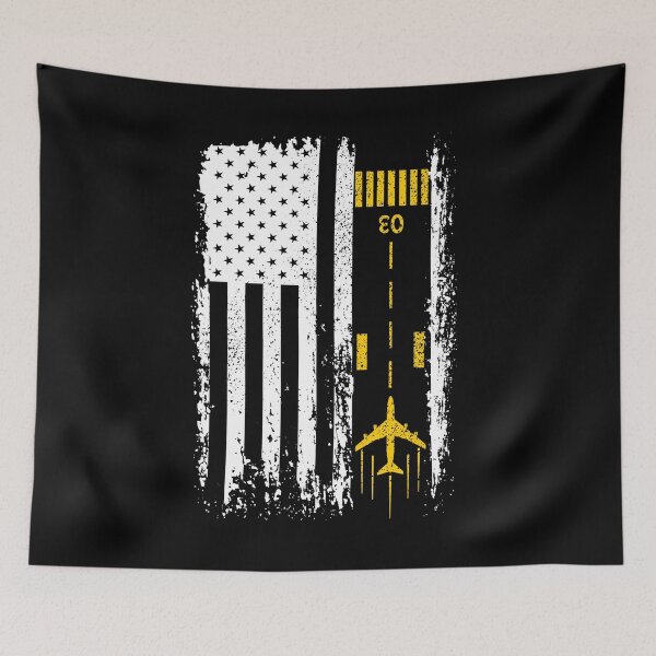 Item preview, Vintage Patriotic Airplane Aviation Pilot American Flag designed and sold by graphicmeyou.