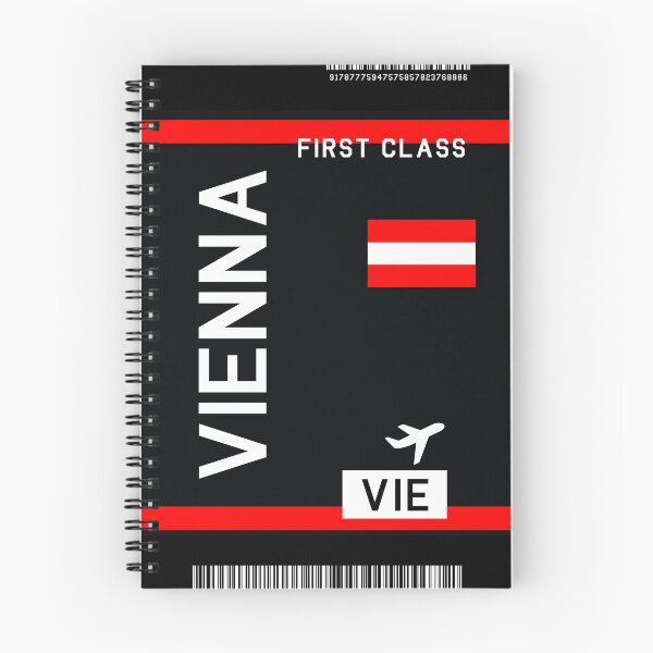 Item preview, Flight Ticket Veinna in black designed and sold by swaynowo.