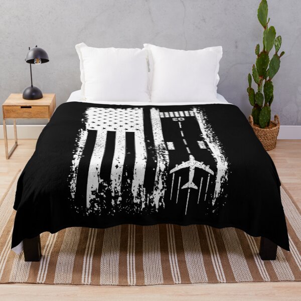 Item preview, Copy of Vintage Patriotic Airplane Aviation Pilot American Flag designed and sold by graphicmeyou.