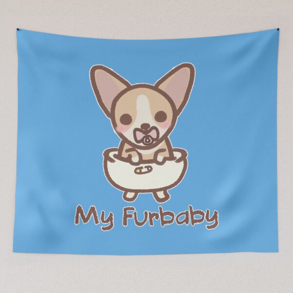 Aperçu de l'œuvre Furbaby en couches - Chihuahua Girl créée et vendue par LilFurKids.