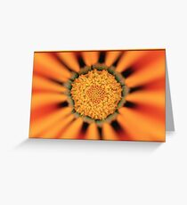 Flower Art Work Greeting Card