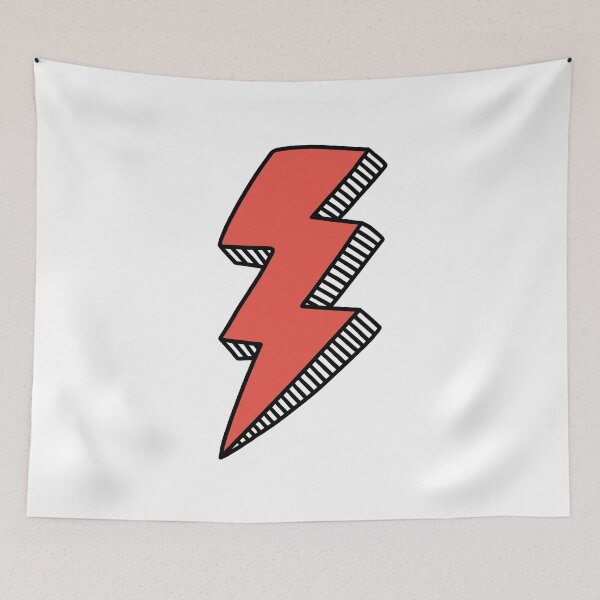 Item preview, Red Lightning Bolt designed and sold by jamiemaher15.