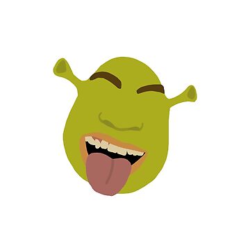 Shrek in his croc swamp Sticker for Sale by KingArt1234