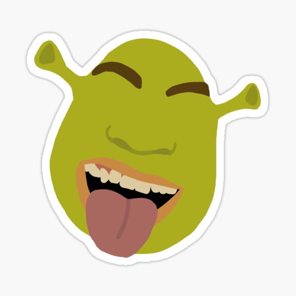 Shrek in his croc swamp Sticker for Sale by KingArt1234