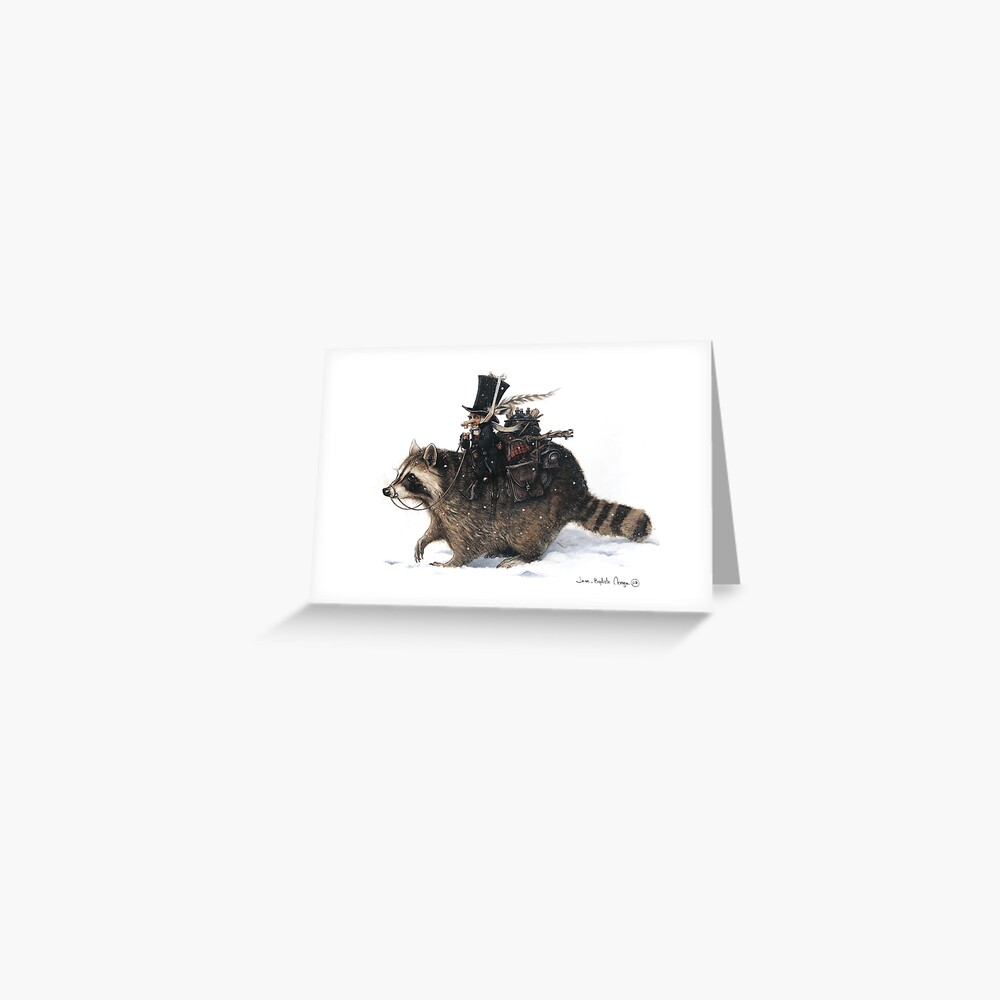 The Clurichaun and the Racoon Greeting Card