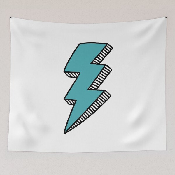 Item preview, Turquoise Lightning Bolt designed and sold by jamiemaher15.
