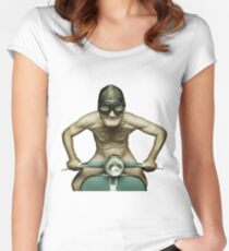 Scooter Man Shirt 2 Women's Fitted Scoop T-Shirt