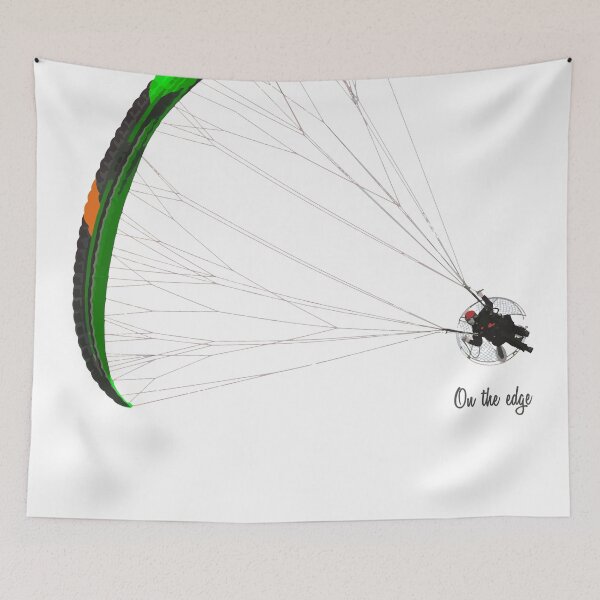 Item preview, One of our new Paramotor designs in green with "On the edge" designed and sold by TheGecko02.