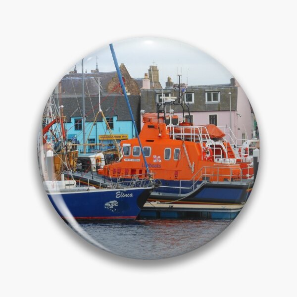 Item preview, Lifeboat on Board, Stornoway Harbour, Western Isles, Scotland designed and sold by BlueMoonRose.