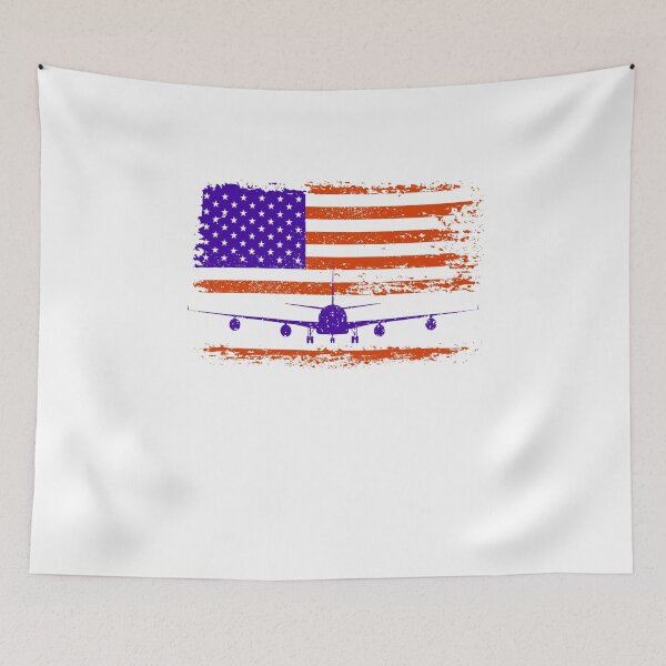 Item preview, US Flag Airplane Patriotic American Pilot designed and sold by graphicmeyou.