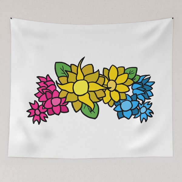 Item preview, Pan Flag Flower Crown designed and sold by anipwrites.
