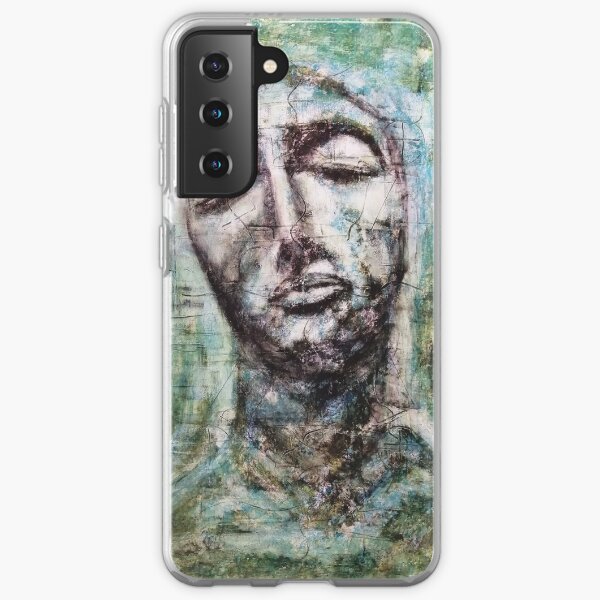 Breathe! Original Artwork Inspirational Portrait. Samsung Galaxy Soft Case