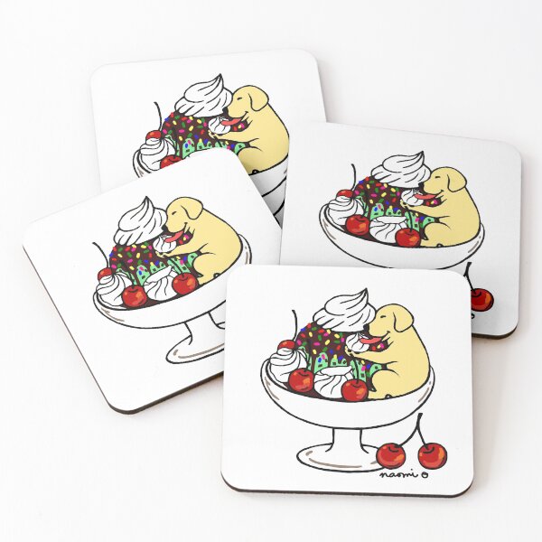 Item preview, Yellow Labrador Ice Cream Sundae designed and sold by HappyLabradors.