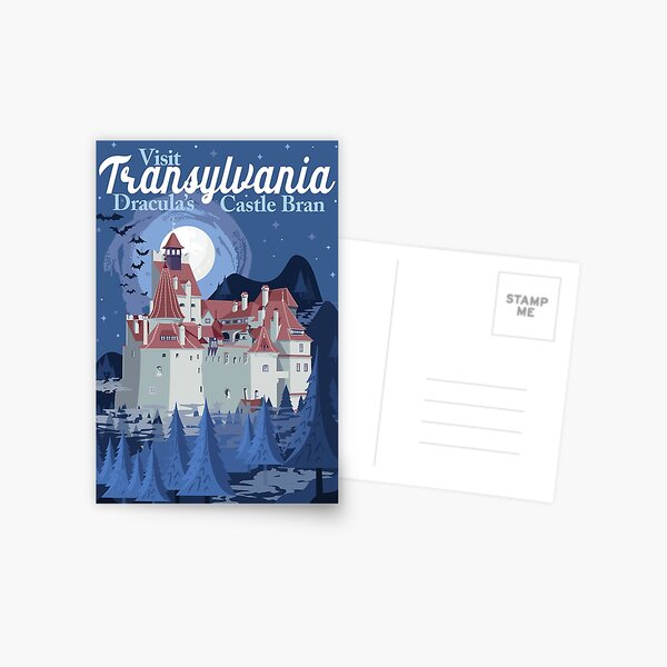 Item preview, Travel Poster Transylvania, Bran castle, Dracula 2 designed and sold by QatlasMap Shop.