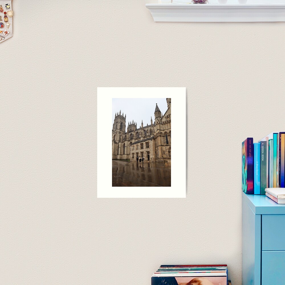 York Minster in the rain Art Print