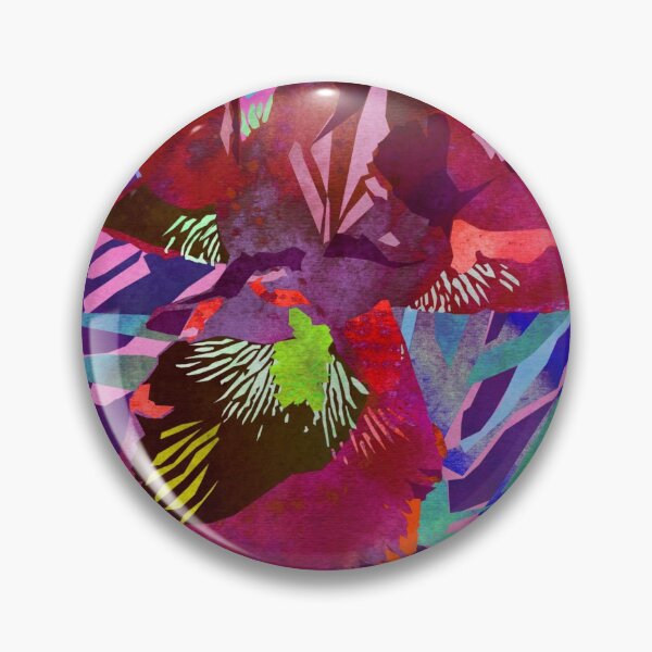 Item preview, Acuarela flor de iris con sombras - rojo y violeta designed and sold by AndreaHelmArt.