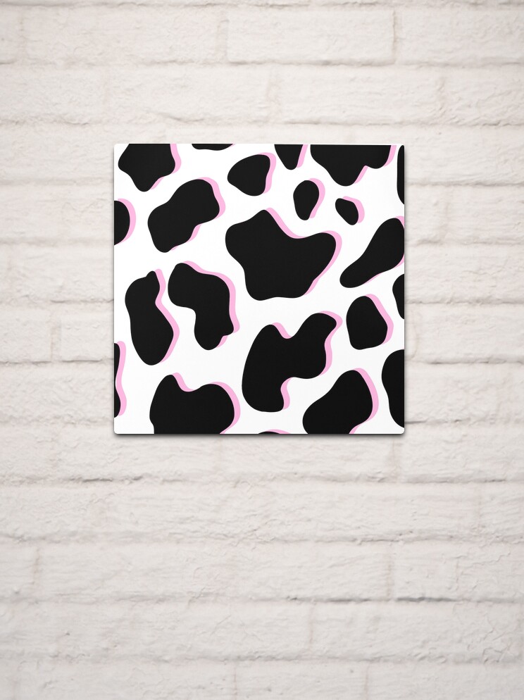 Cow print / White & Black Rose custom made of metal for outdoor high quality use!