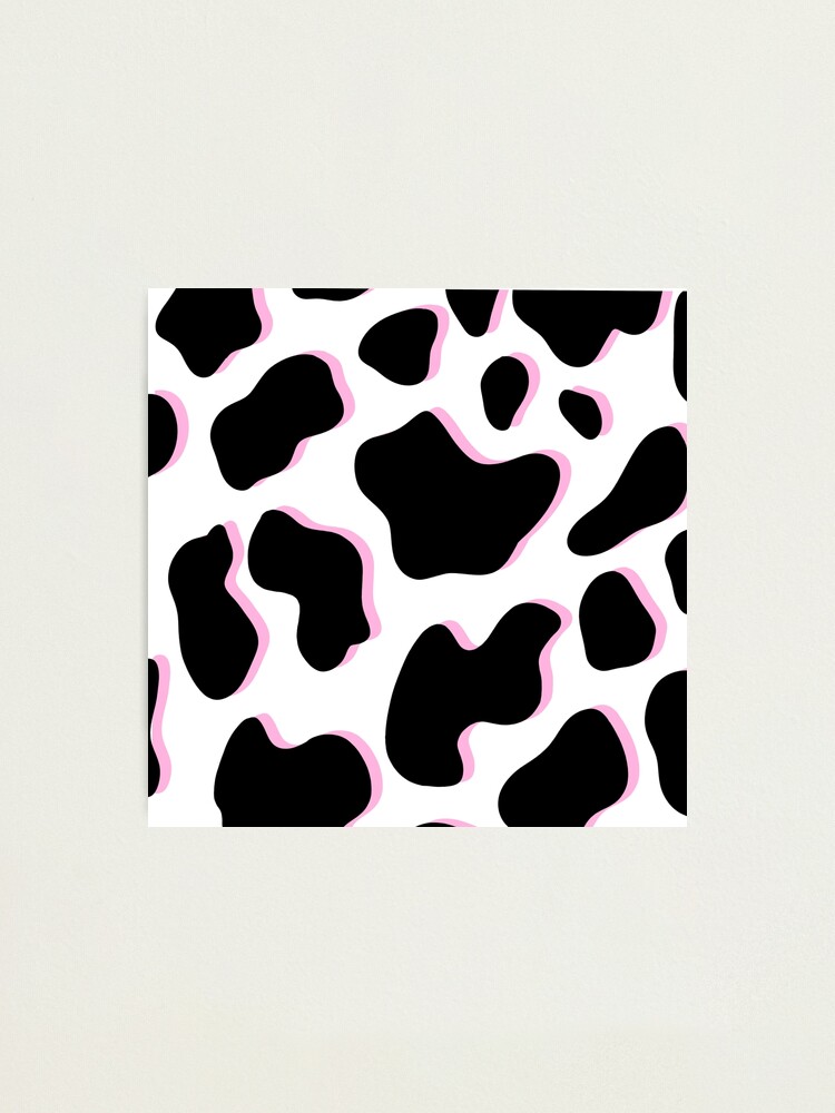 pink shadow cow print | Art Board Print