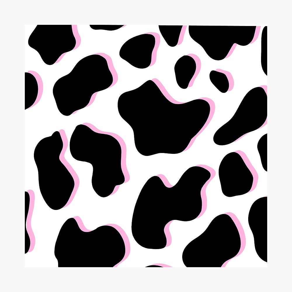 pink shadow cow print\
