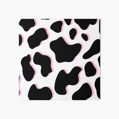 pink shadow cow print | Art Board Print