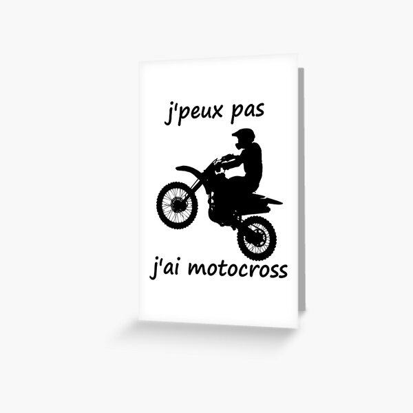 Cartes De Vœux Sur Le Theme Moto Cross Redbubble