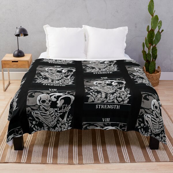 Item preview, tarot strength skull designed and sold by pirminio.