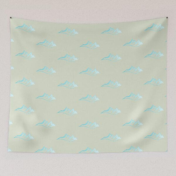 Item preview, Waves ice blue colour  designed and sold by Wild Doge.