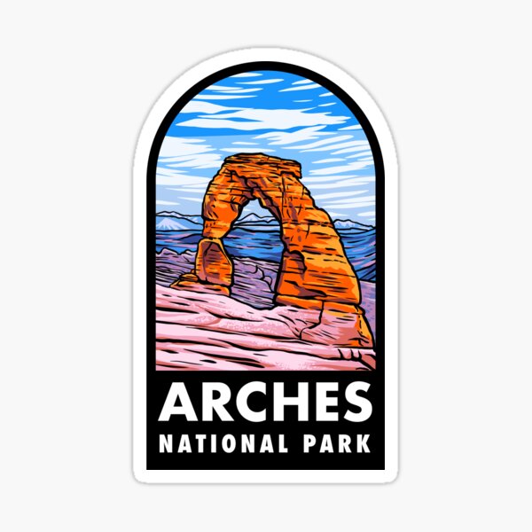 Item preview, Arches National Park Badge designed and sold by HalpinDesign.