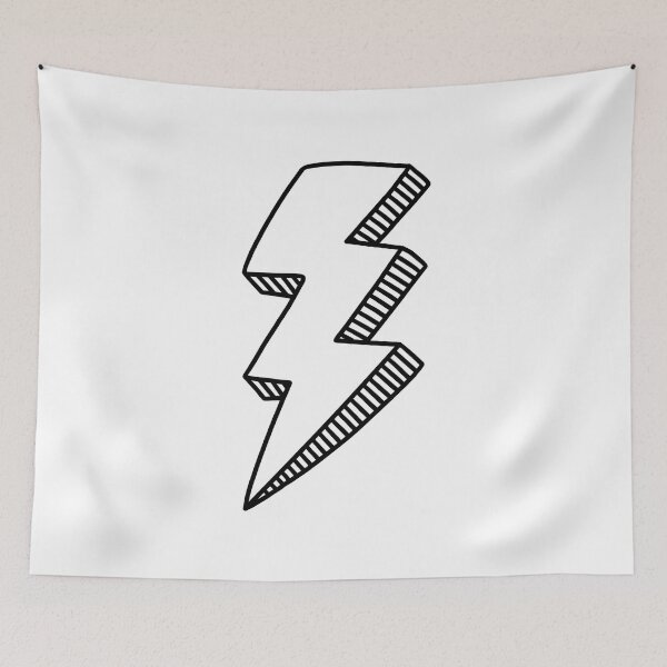 Item preview, White Lightning Bolt designed and sold by jamiemaher15.