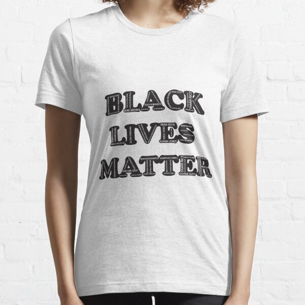 t shirt with names of black victims