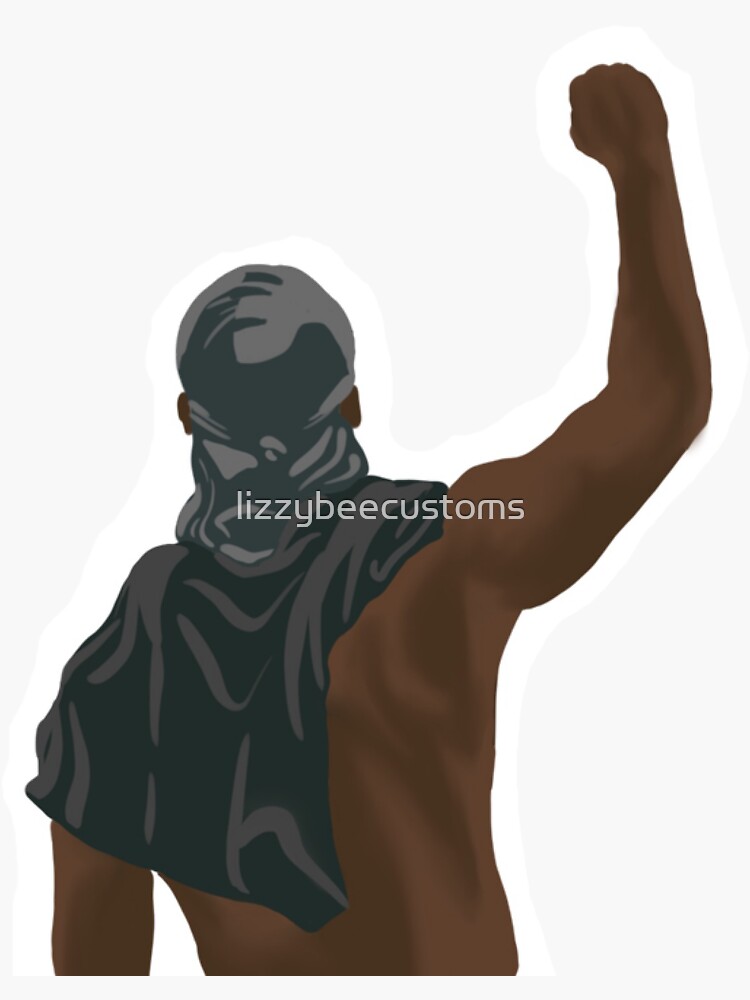 "BLM Sticker" Sticker By Lizzybeecustoms | Redbubble