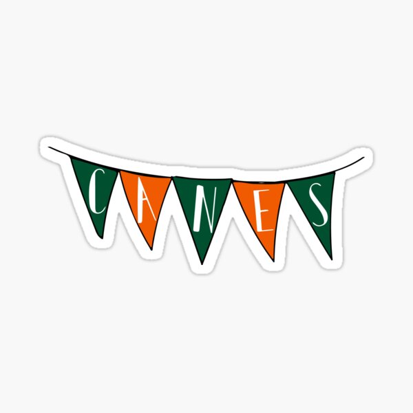 Item preview, UMiami Hurricanes pennant designed and sold by Taylor Fancera.