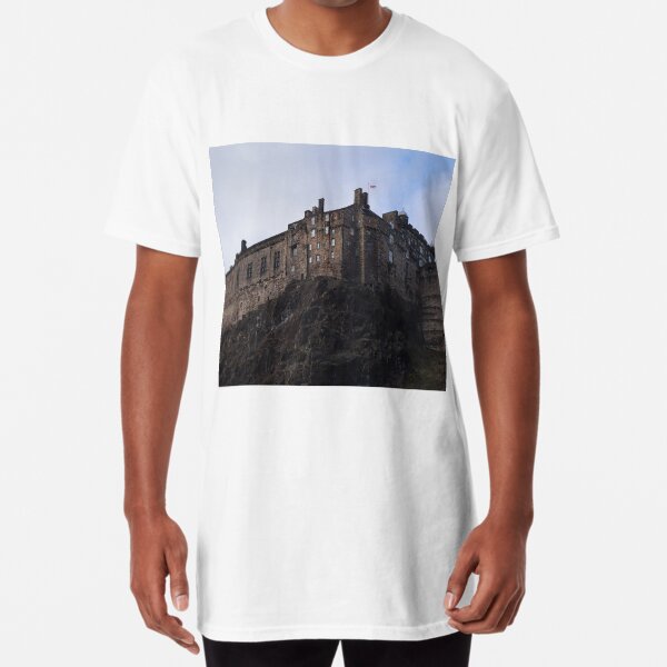 Edinburgh Castle from the Grassmarket Long T-Shirt