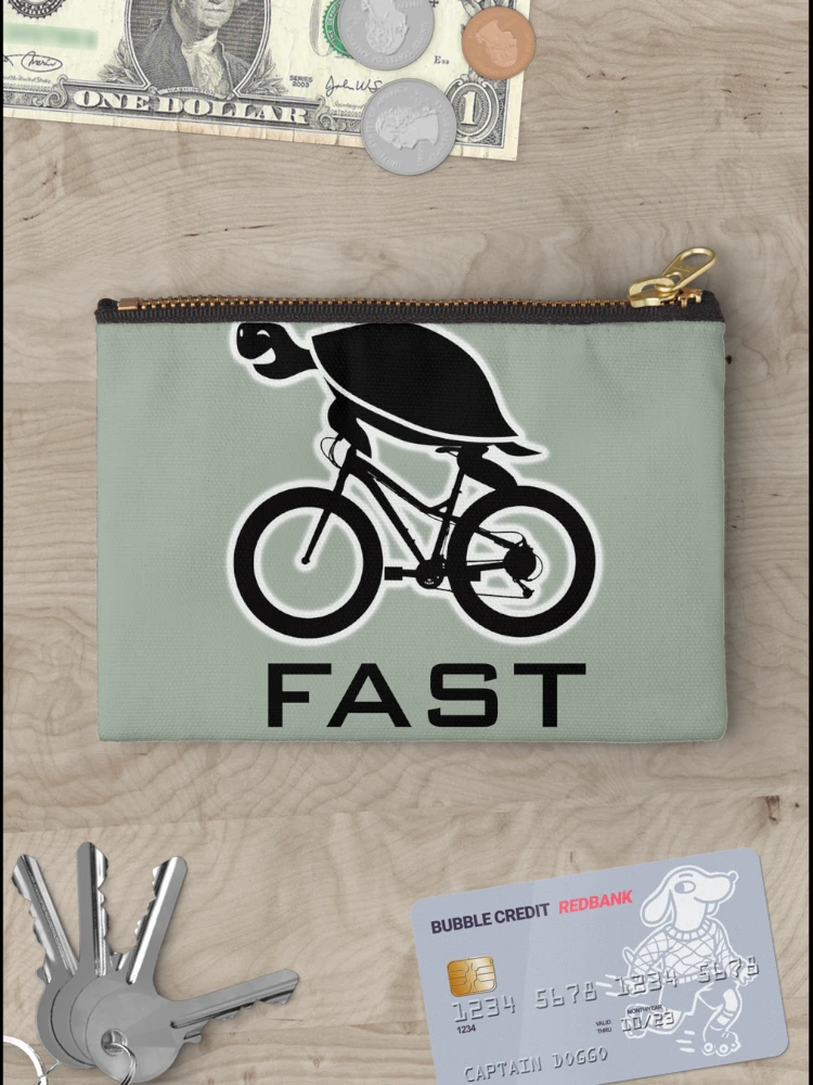 Thumbnail 3 of 4, Zipper Pouch, Turtle Fast Ride designed and sold by HOME OF ART.