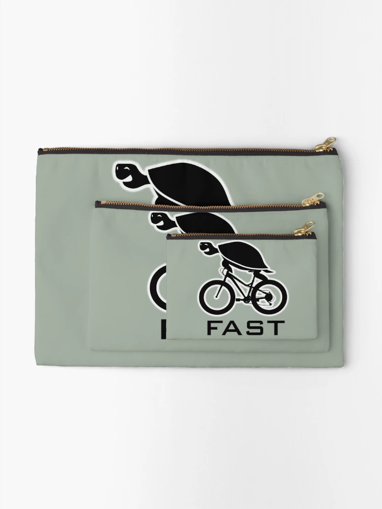 Thumbnail 2 of 4, Zipper Pouch, Turtle Fast Ride designed and sold by HOME OF ART.