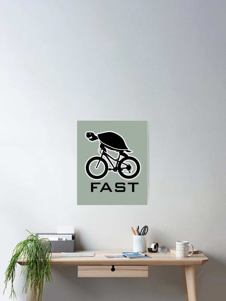 Thumbnail 2 of 3, Poster, Turtle Fast Ride designed and sold by HOME OF ART.