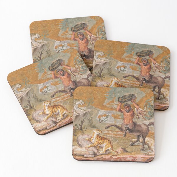 Item preview, Centaurs Mosaic at Villa Hadriana in Tivoli, Italy, 120 - 130 AD designed and sold by Vintage Wall Art.
