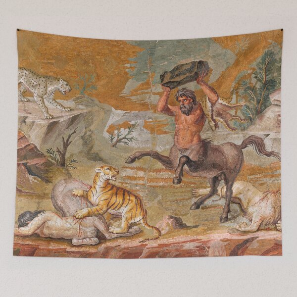 Item preview, Centaurs Mosaic at Villa Hadriana in Tivoli, Italy, 120 - 130 AD designed and sold by Vintage Wall Art.