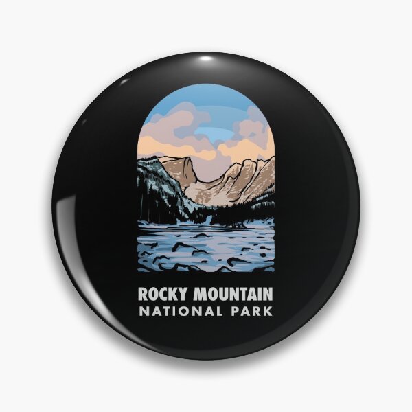Item preview, Rocky Mountain National Park Badge designed and sold by HalpinDesign.