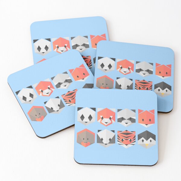 Item preview, Minimalist animals (blue) designed and sold by animinimal.