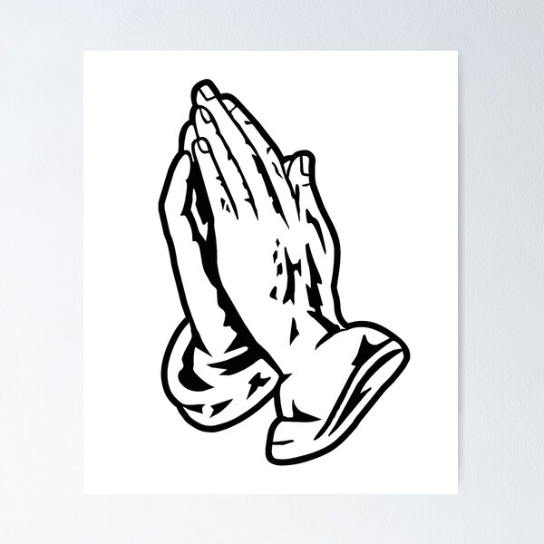 Praying Hands Tattoo Posters for Sale | Redbubble