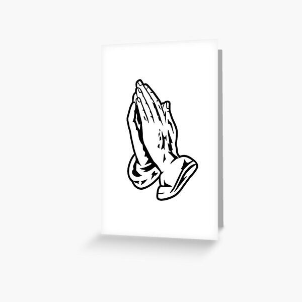 Praying Hands Drake Greeting Cards | Redbubble