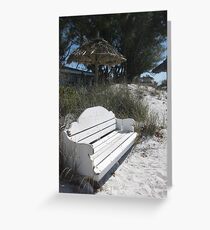 Beachside Bench Greeting Card