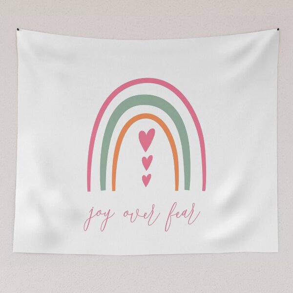 Item preview, Cute Rainbow - Joy Over Fear designed and sold by ZachTheDesigner.